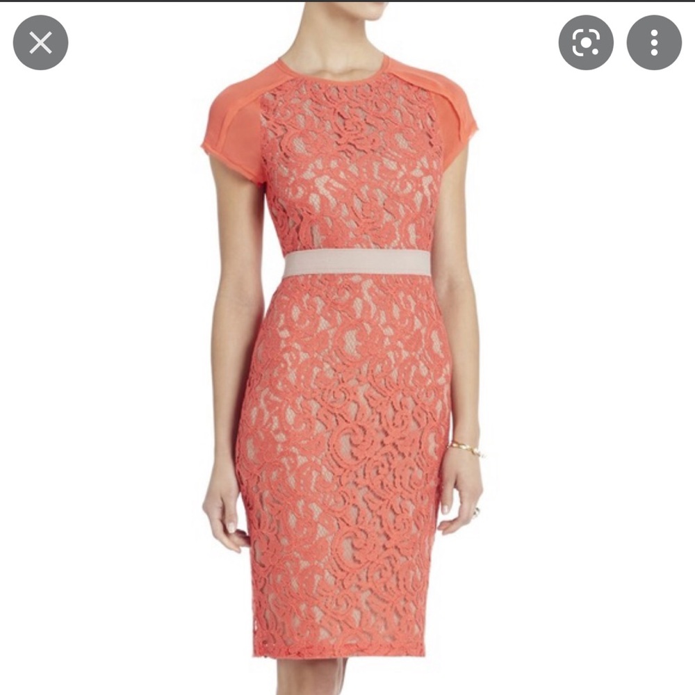 BCBGMaxAzria Chara Floral Lace Dress